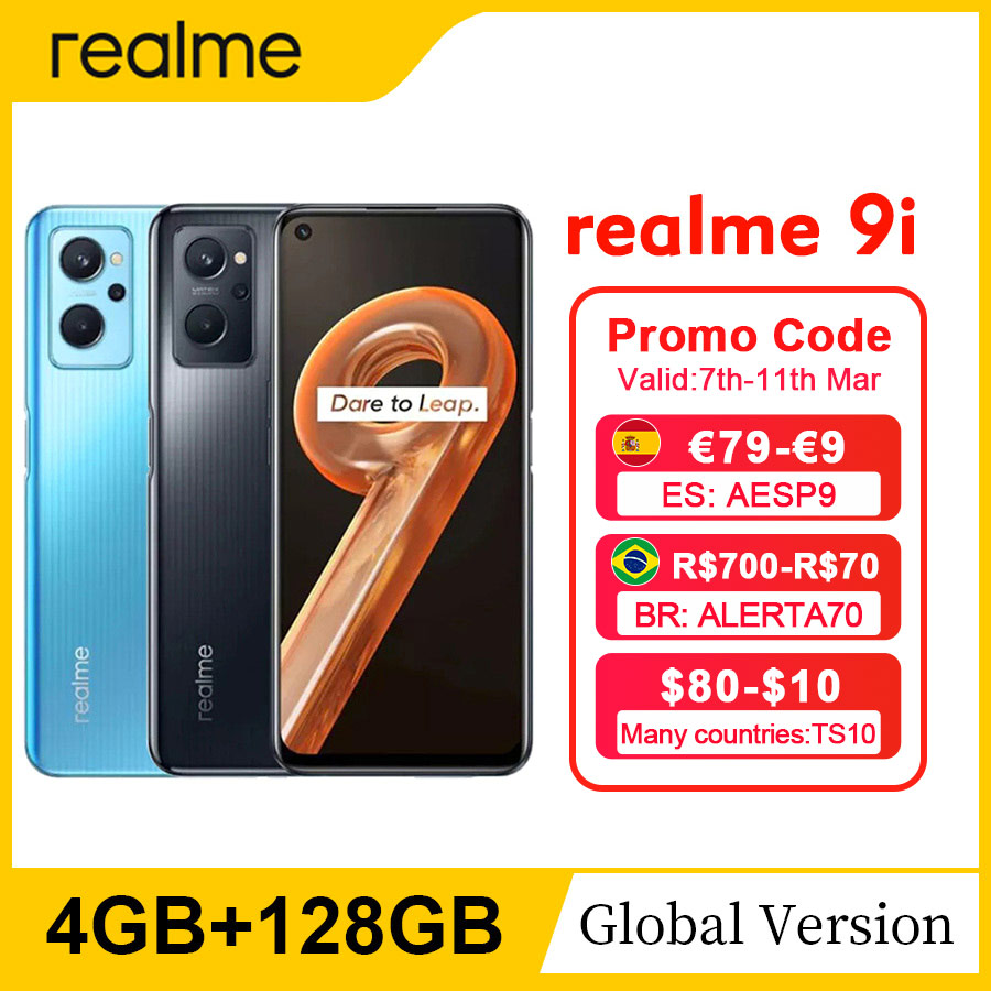۷ι  realme 9i Ʈ NFC 4GB + 64/128GB ..